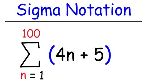 Sigma Notation .